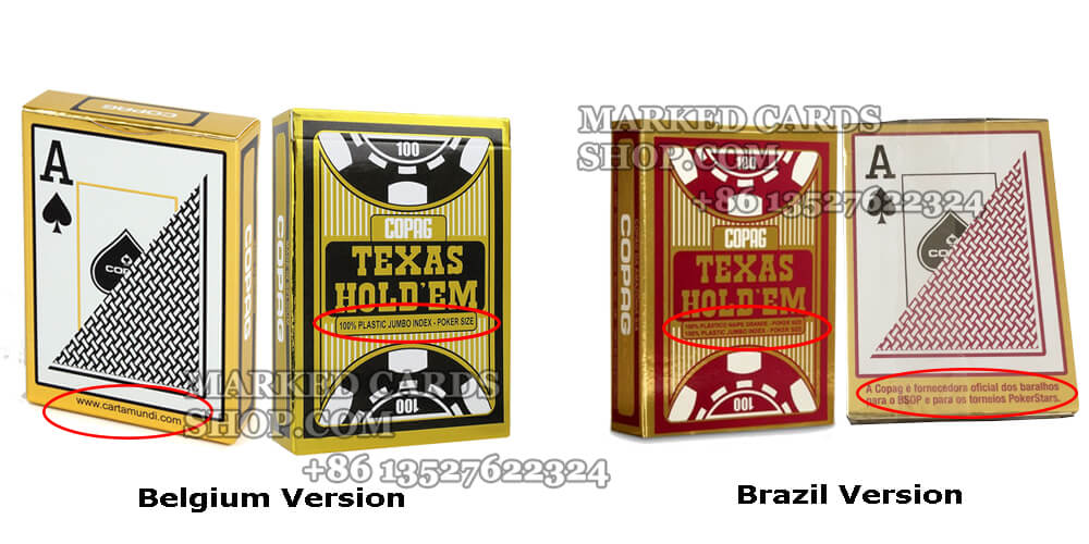 copag texas holdem belgium and brazil version