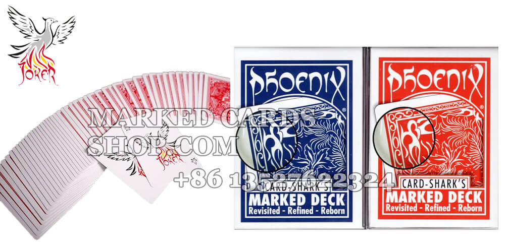 Card-Shark Phoenix Marked Deck Red and Blue